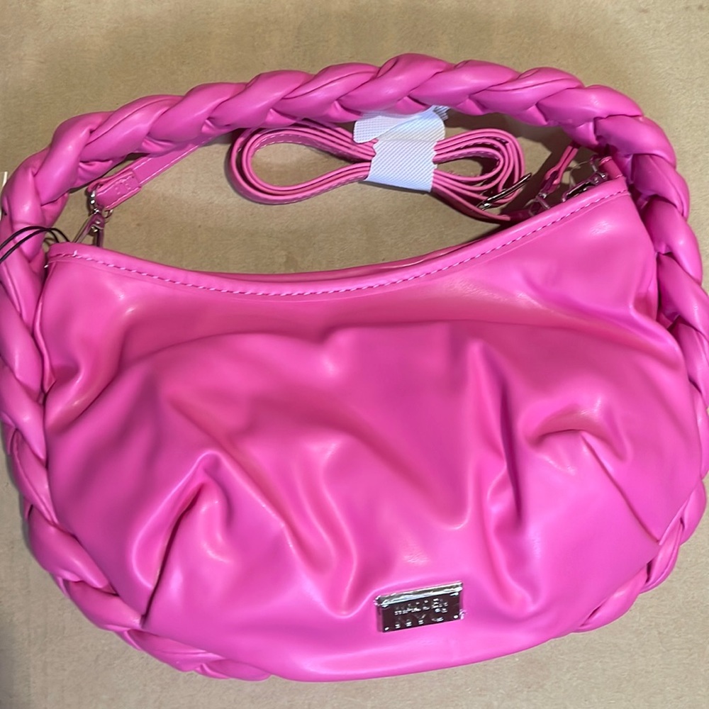 Brand new mini hot pink Madden NYC hobo bag